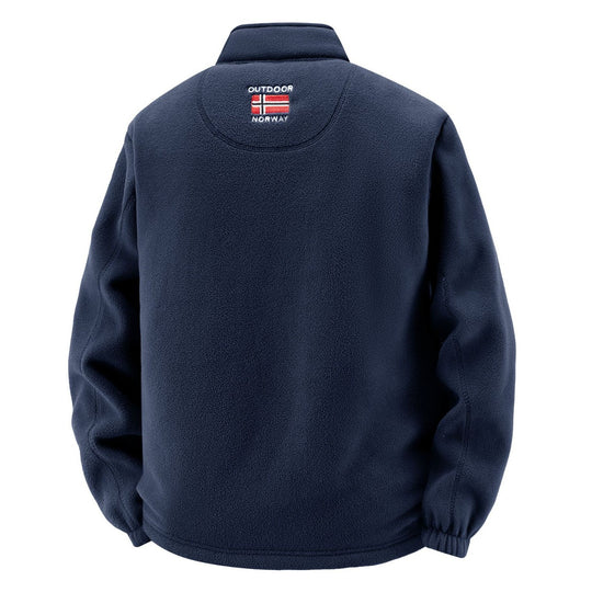 Herren Thermo-Fleecejacke mit Teddy-Innenfutter und Stehkragen Shop Nory