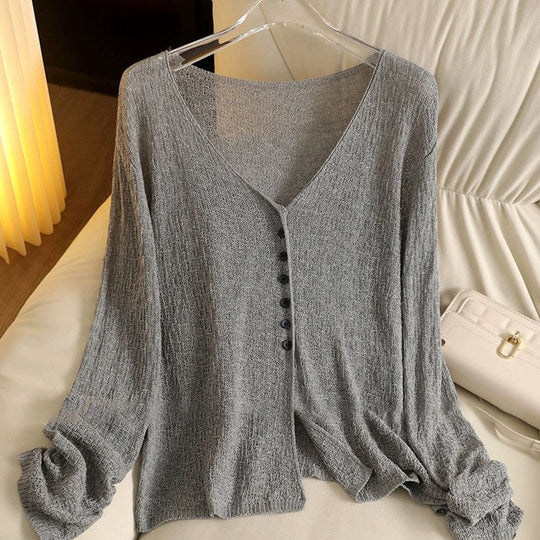 Damen Eleganter V-Ausschnitt Pullover Shop Nory