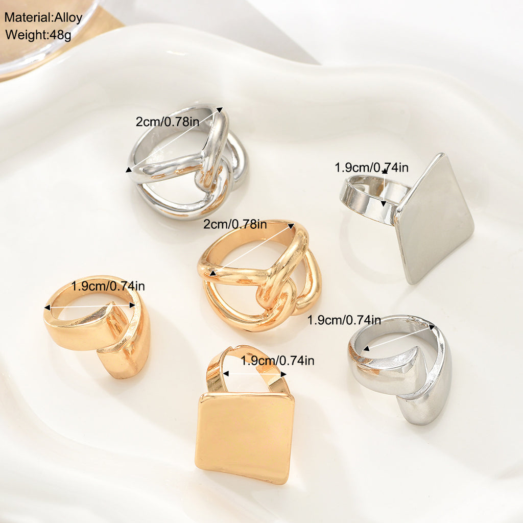 Damen modische Ringe Set Shop Nory
