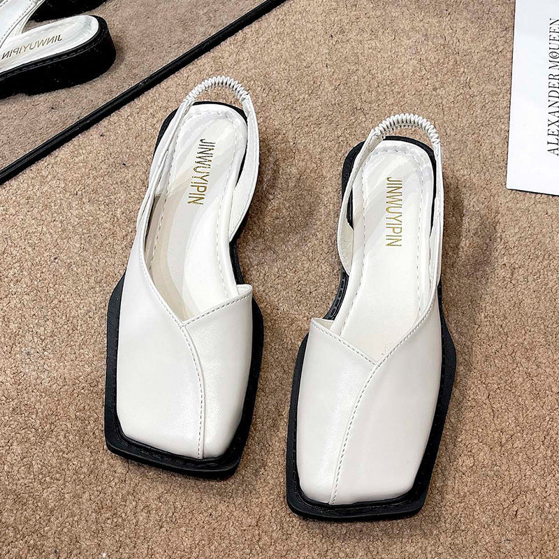 Damen Elegante Riemchen-Sandalen mit quadratischer Zehenpartie und flexibler Sohle