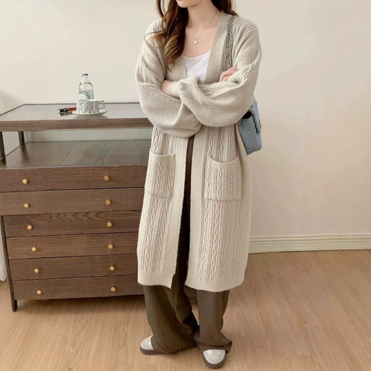 Damen Gemütliche Strickjacke mit Taschen Shop Nory