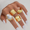 Damen Ring-Set mit einzigartigem, künstlerischem Design Shop Nory