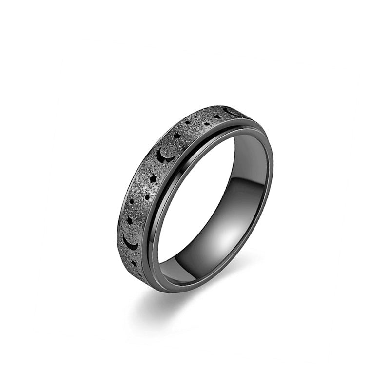 Damen Ring mit kunstvollem Mond- und Sternmotiv Shop Nory