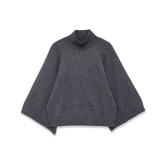 Damen Oversize Strickponcho mit Rollkragen und Raglanärmeln Shop Nory