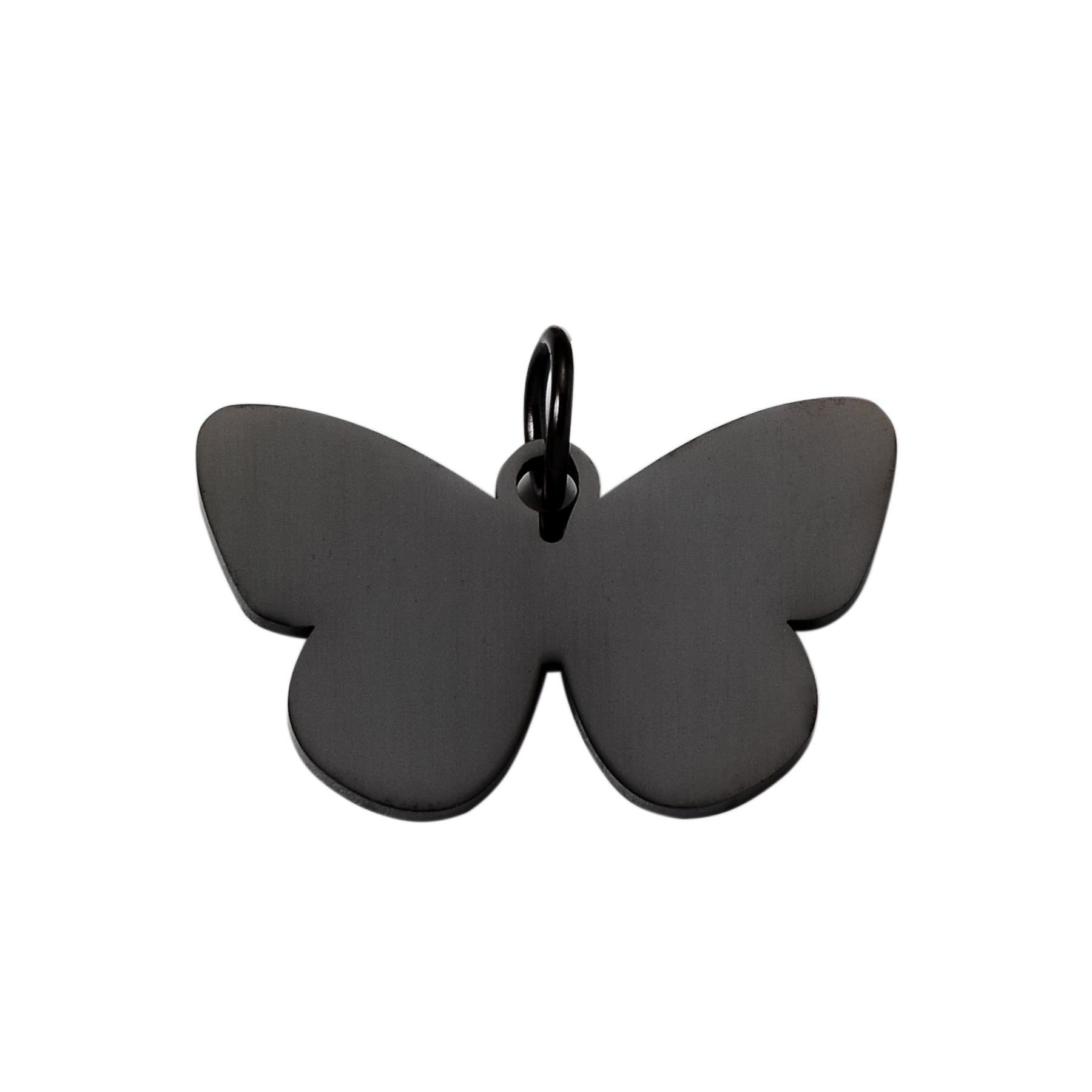 Damen Schlichter Schmetterlingsanhänger aus Edelstahl Shop Nory