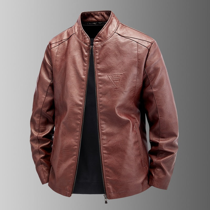 Herren Hochwertige Kunstlederjacke Shop Nory