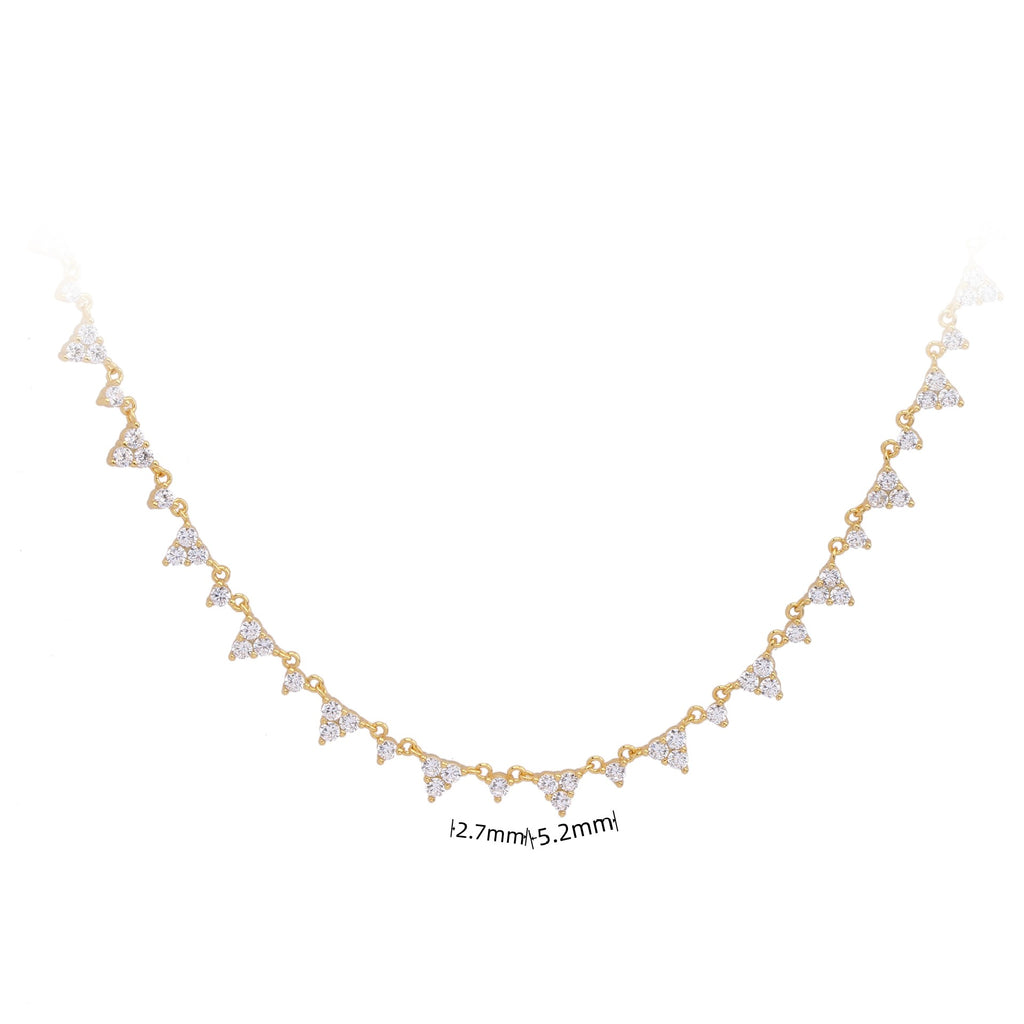 Damen Halskette mit funkelndem Zirkon-Anhänger in stilvollem Design Shop Nory