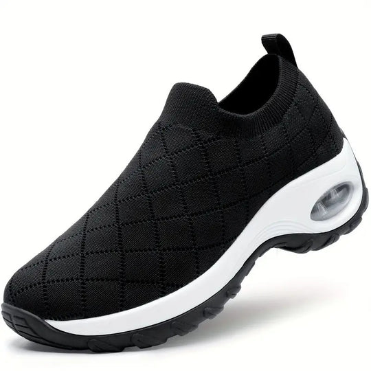 Damen Slip-On Strick-Sneaker mit Luftkissen und dämpfender Plateausohle Shop Nory