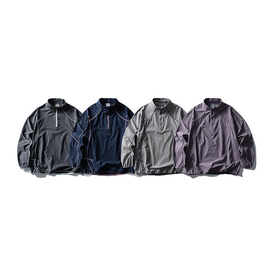Unisex Leichter Tech-Halbzip-Überzieher mit Raglanärmeln Shop Nory