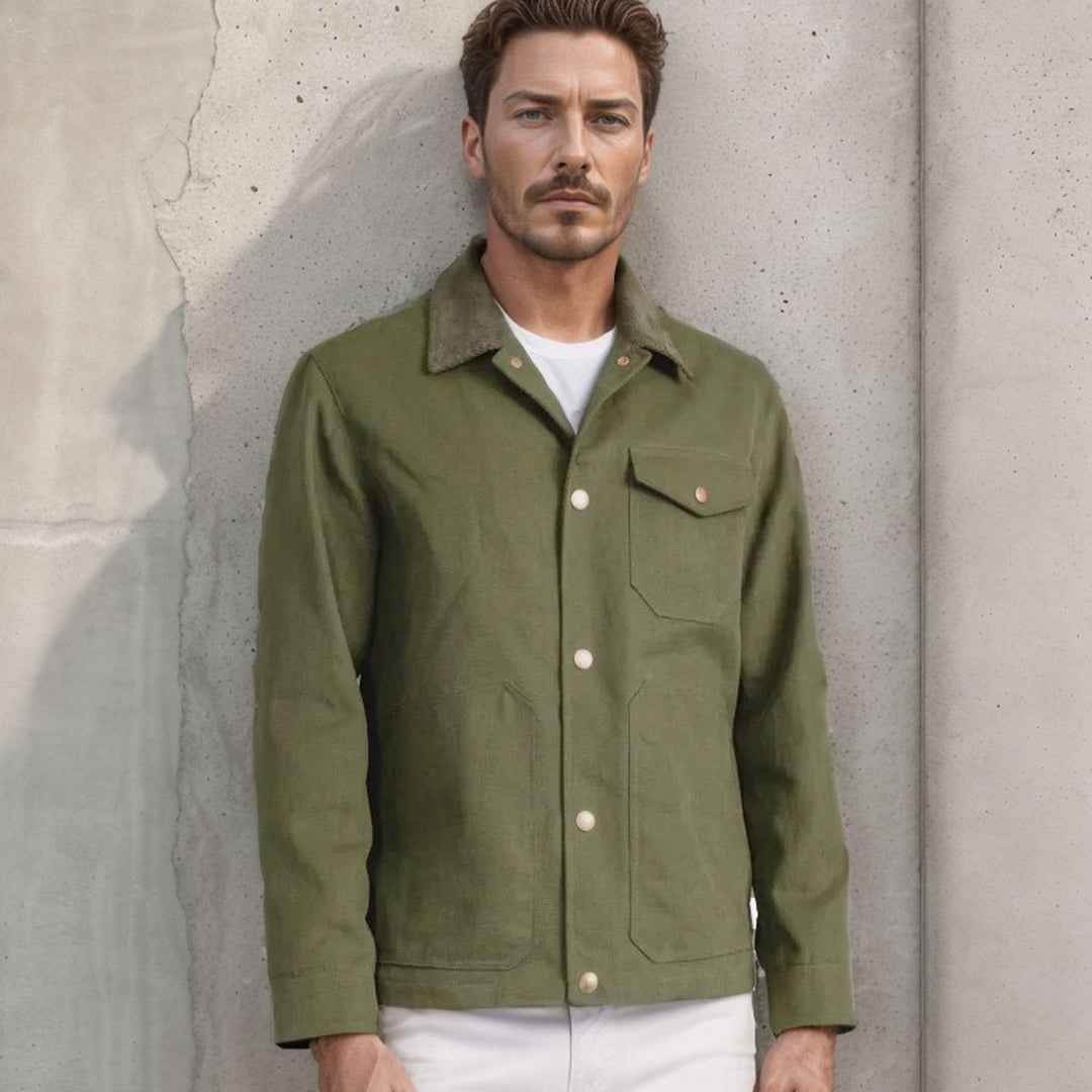 Herren trendige Jeansjacke