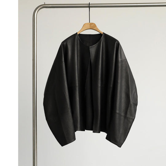 Damen Oversized Lederjacke Shop Nory