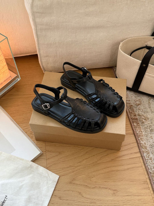 Damen Sandalen mit raffiniertem Riemendesign und komfortablem Fußbett