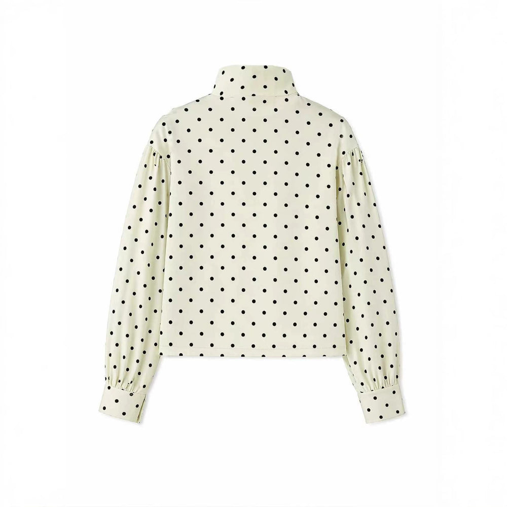 Damen Kurzjacke mit Stehkragen und Voluminösen Ballonärmeln Shop Nory