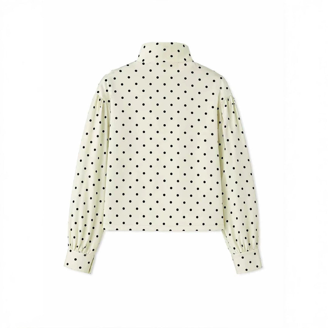 Damen Kurzjacke mit Stehkragen und Voluminösen Ballonärmeln Shop Nory