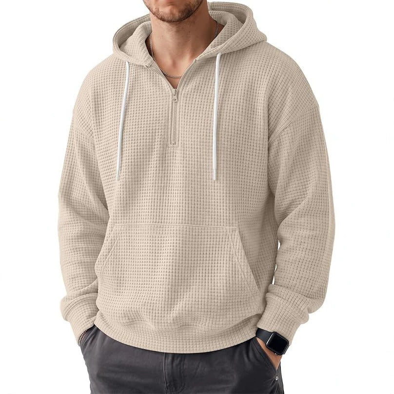 Herren Bequemer Kapuzenpullover mit Reißverschluss Shop Nory