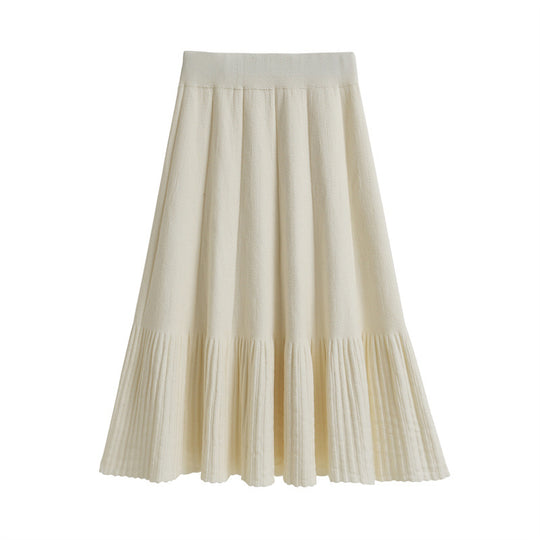 Damen Plissierter Maxi-Rock mit stylishen Falten Shop Nory