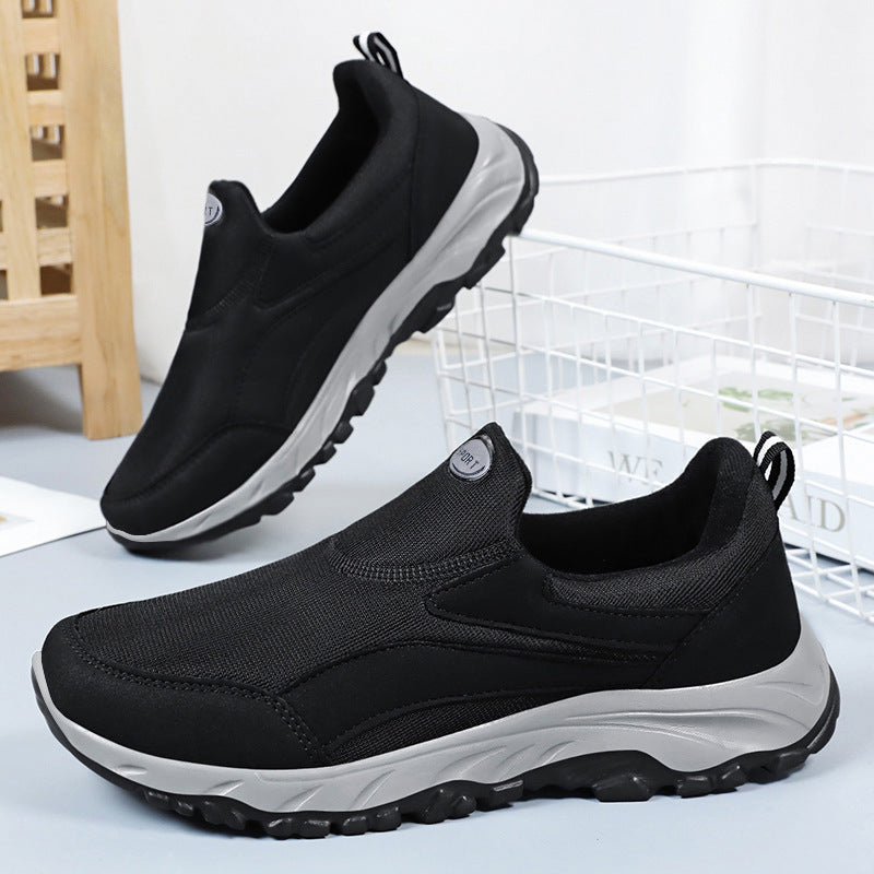 Damen nan sportlicher Slip-On Trekking-Sneaker mit atmungsaktivem Textiloberteil, elastischem Einstieg und profiliertem Outdoor-Laufsohle Shop Nory