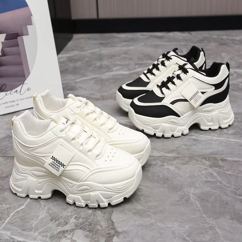 Damen Sportliche Chunky Sneakers mit innovativen Dämpfungselementen und rutschfester Sohle