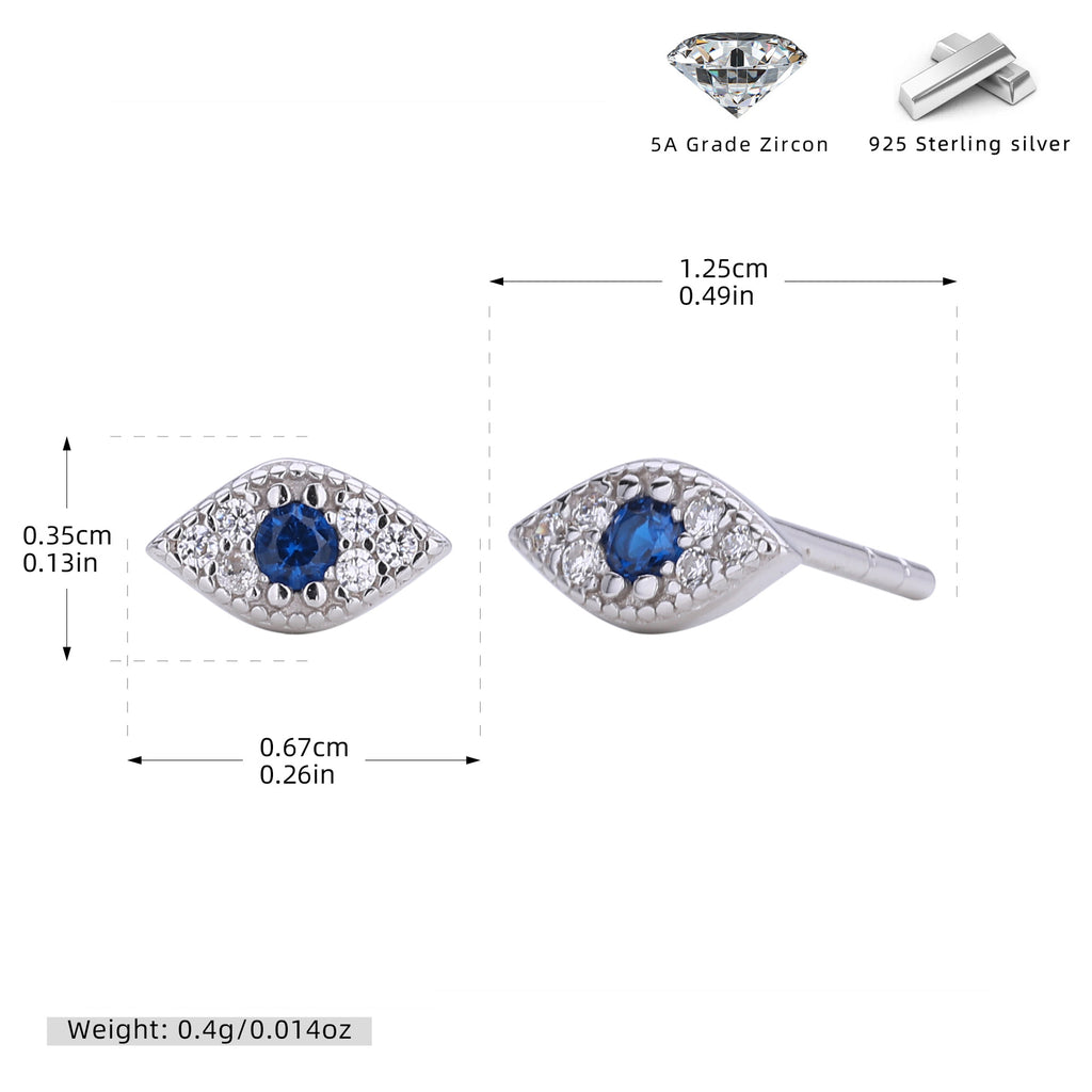 Damen Ohrstecker mit buntem Zirkonia-Shop Nory