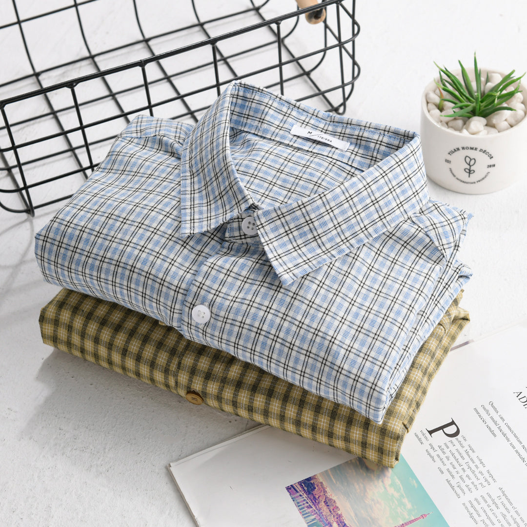 Herren Feines Karomuster-Layering-Hemd aus Baumwollpopeline mit Brusttasche und relaxed Saum Shop Nory