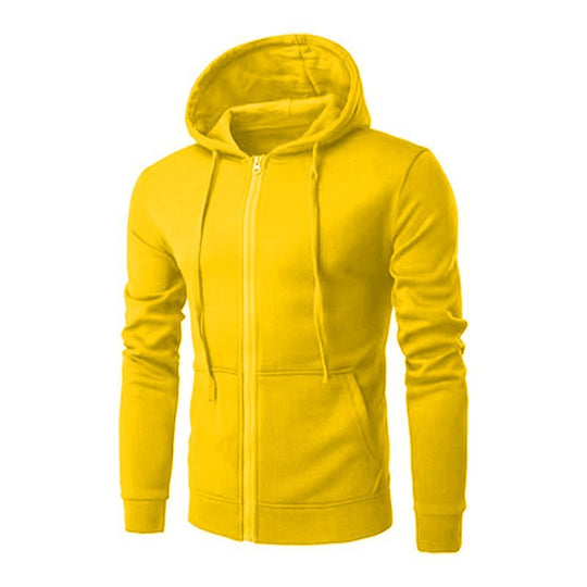 Herren nan leichter taillierter Reißverschluss-Kapuzenpullover mit flachen Nähten und Kängurutasche Shop Nory