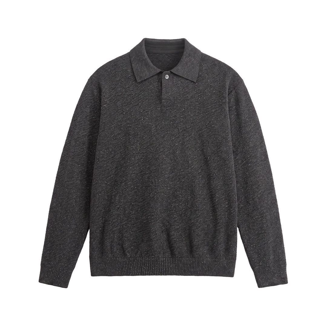 Herren Strick-Poloshirt mit strukturiertem Garn und relaxed Fit Shop Nory