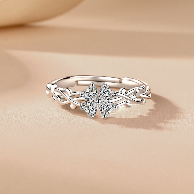 Damen Zarter Verlobungsring mit kunstvollem Design Shop Nory