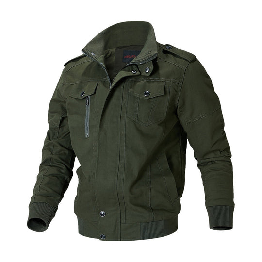 Herren Modische Utility-Jacke mit hohen Reißverschlusstaschen Shop Nory