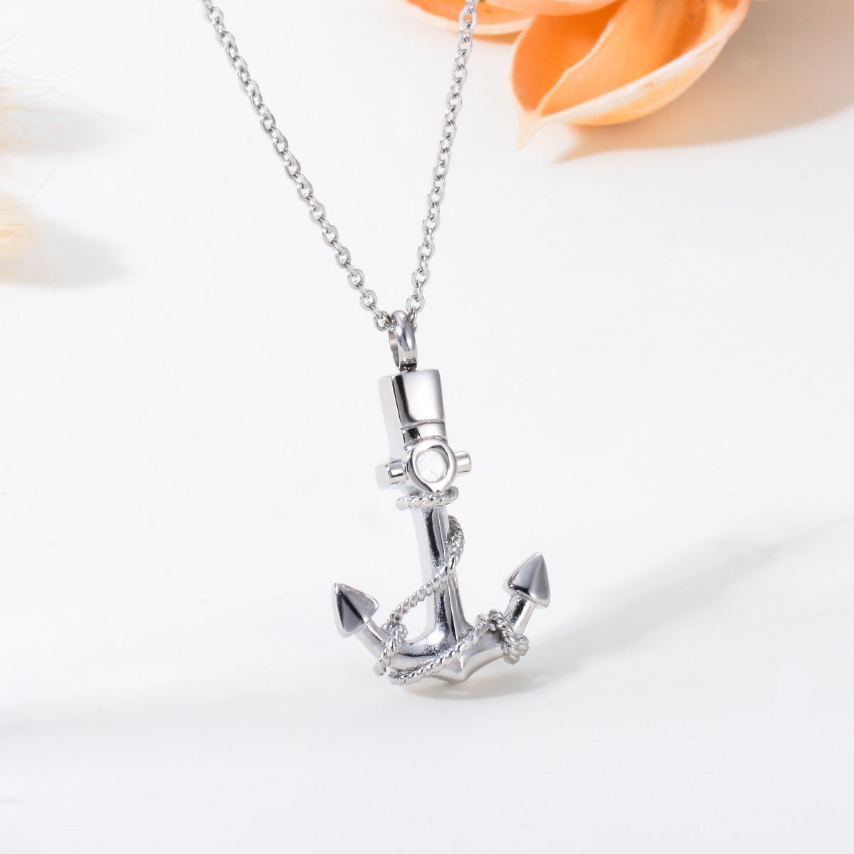 Damen Anhänger im Ankerknoten Design mit filigraner Kette Shop Nory