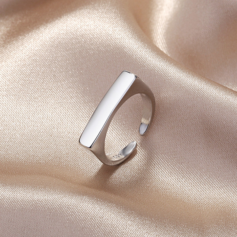 Damen Moderner, offener Ring aus hochwertigem 925er Sterlingsilber Shop Nory