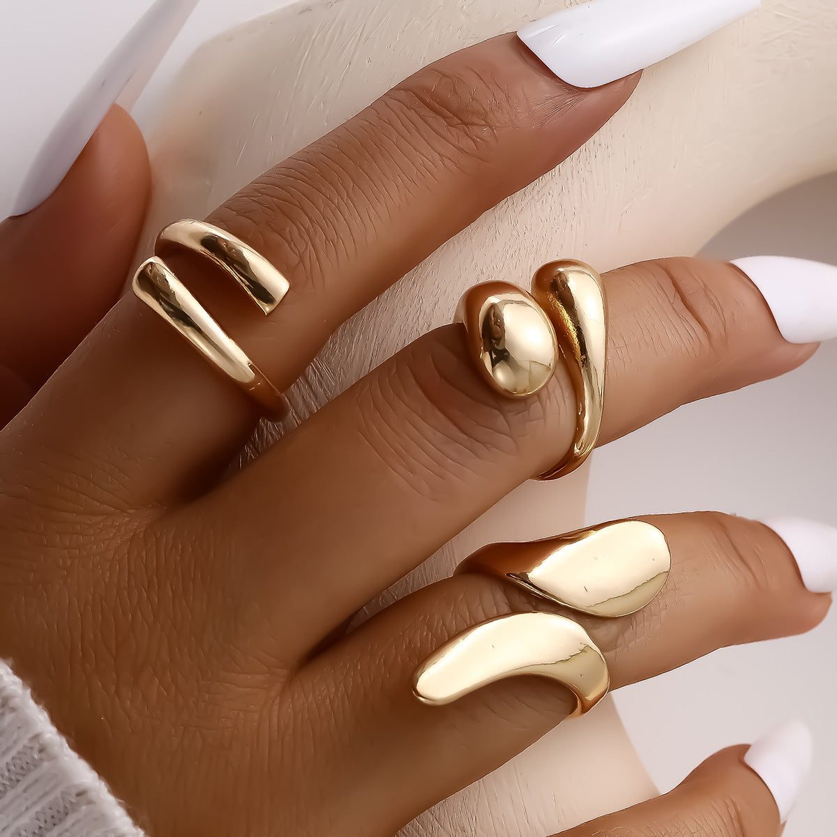 Damen Ring-Set mit modernen und skulpturalen Designs Shop Nory