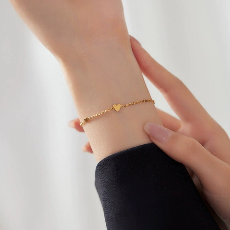 Frauen Herz-Akzent Kette Fußkettchen Shop Nory