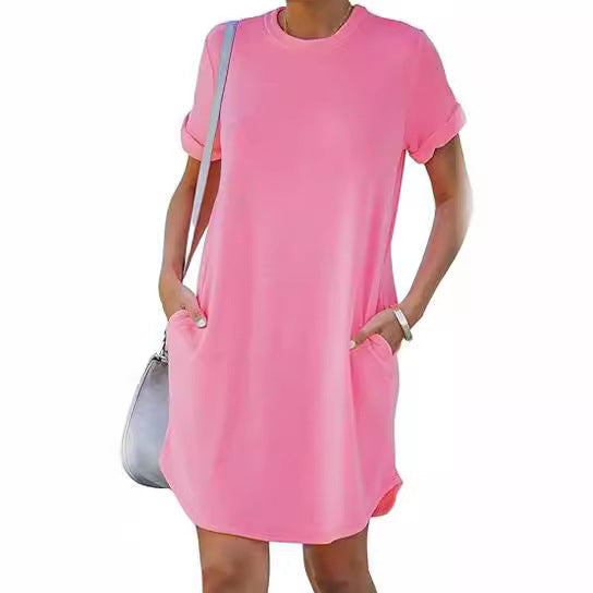 Damen Casual Kleid mit praktischen Taschen