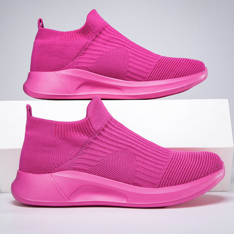 Damen Komfortable Stricksneaker mit rutschfester Sohle