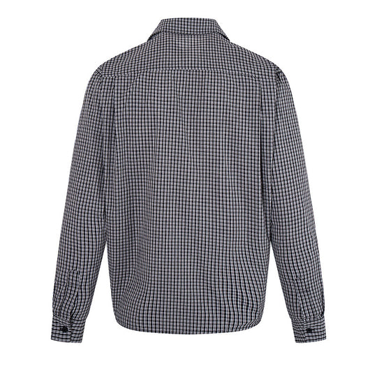 Herren Overshirt-Blouson im Karomuster mit Gummizugbund und Hemdkragen Shop Nory