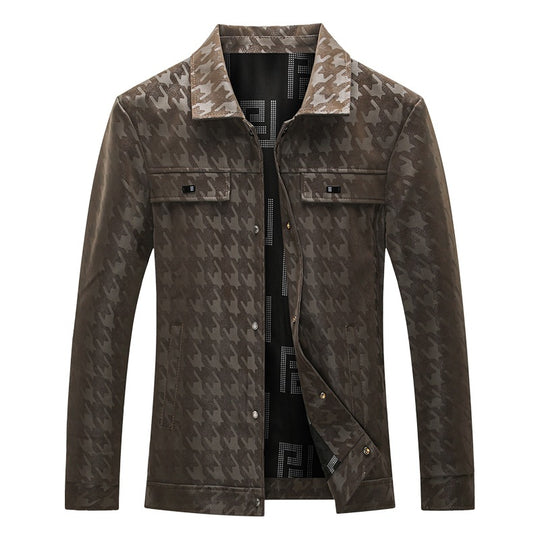Herren Modische Jacke mit Karomuster Shop Nory
