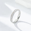 Damen Ring mit funkelndem Zirkonia-Besatz und eleganter Hochglanzoberfläche Shop Nory