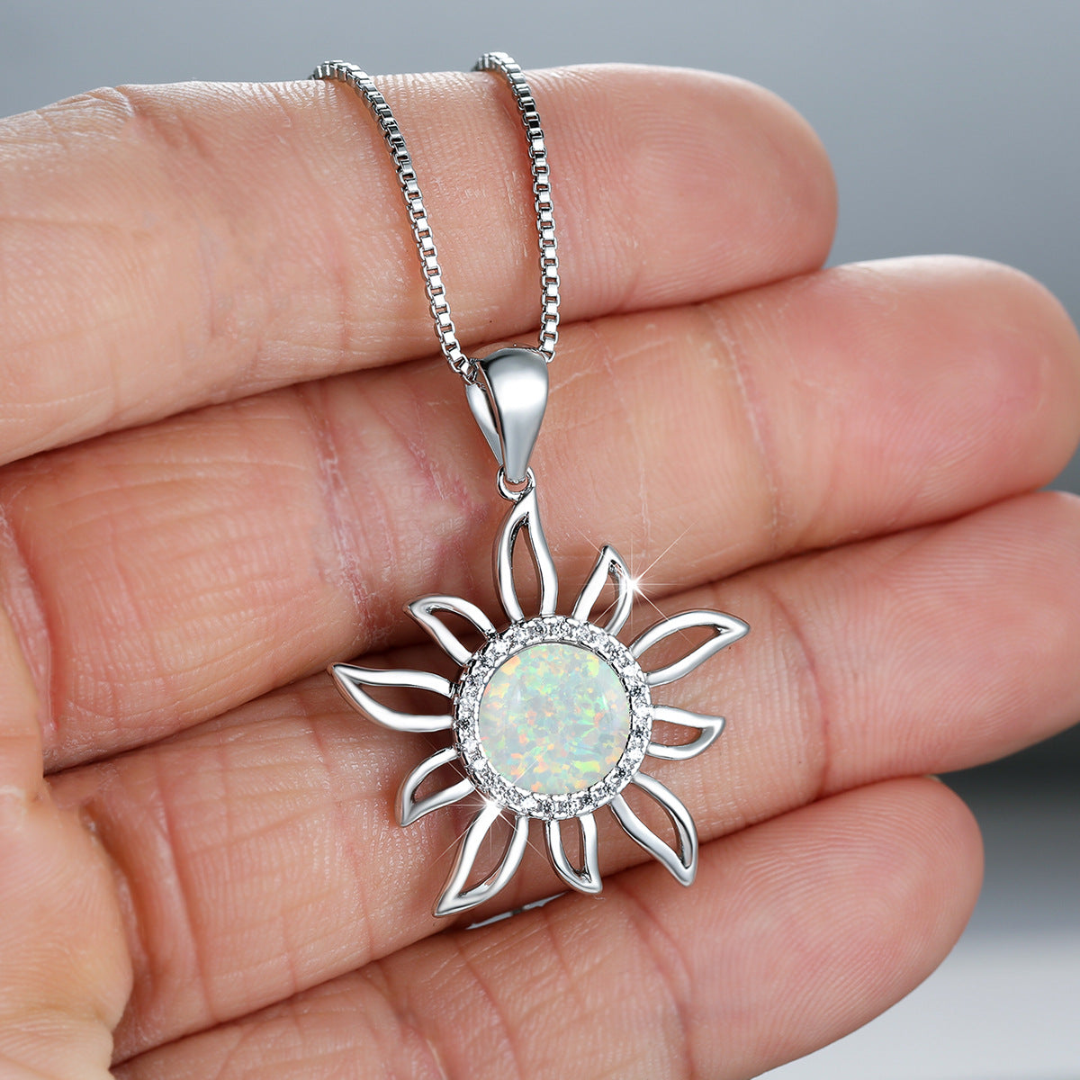 Damen Sonnenblumen-Halskette Shop Nory