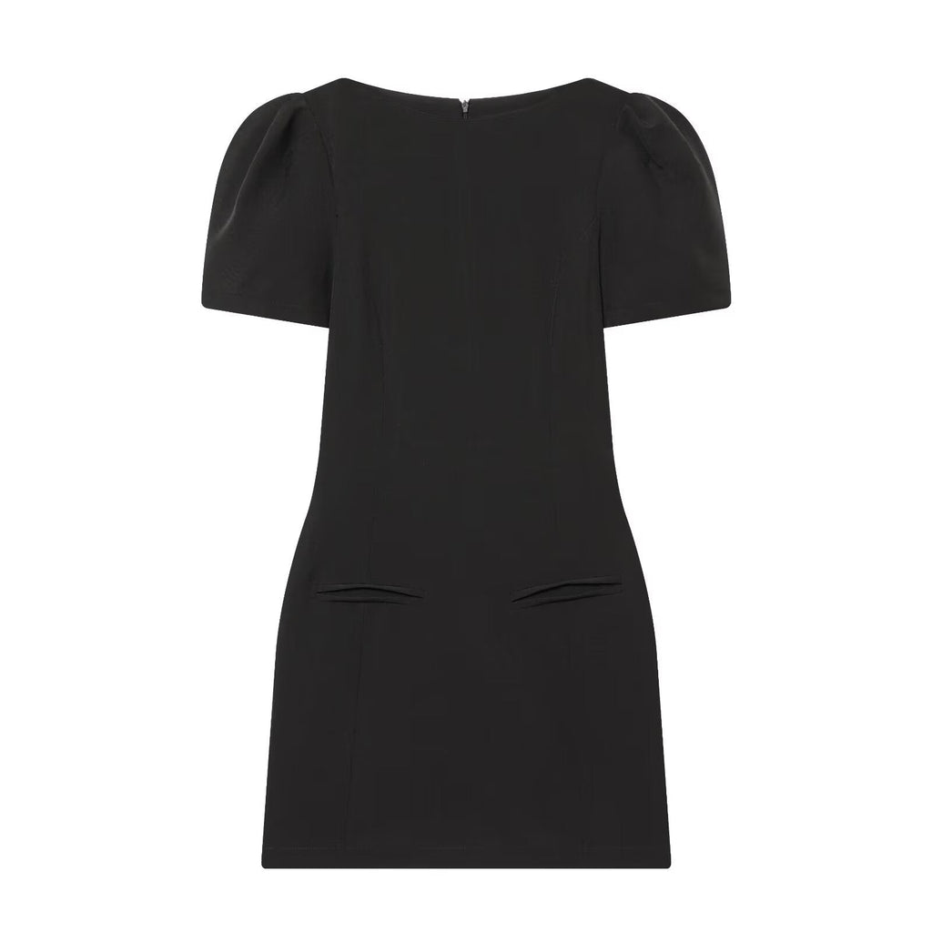 Damenkleid mit Puffärmeln und tailliertem Schnitt