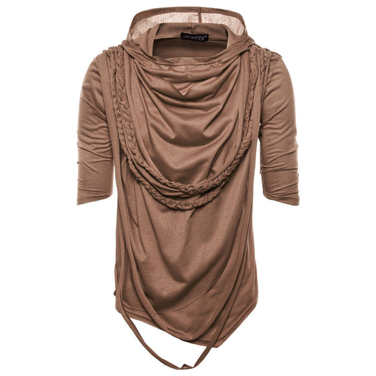 Herren Kapuzenoberteil mit innovativem Design und einzigartiger Drapierung Shopnory