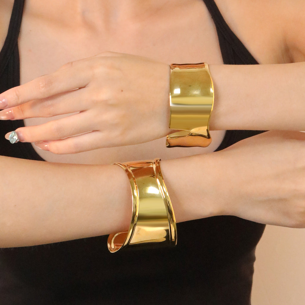 Damen Offener Armreif aus hochwertigem Edelstahl und modernem Design Shop Nory