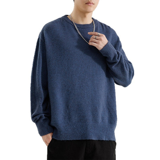 Herren Oversize Rundhalspullover aus weichem Feinstrick Shop Nory