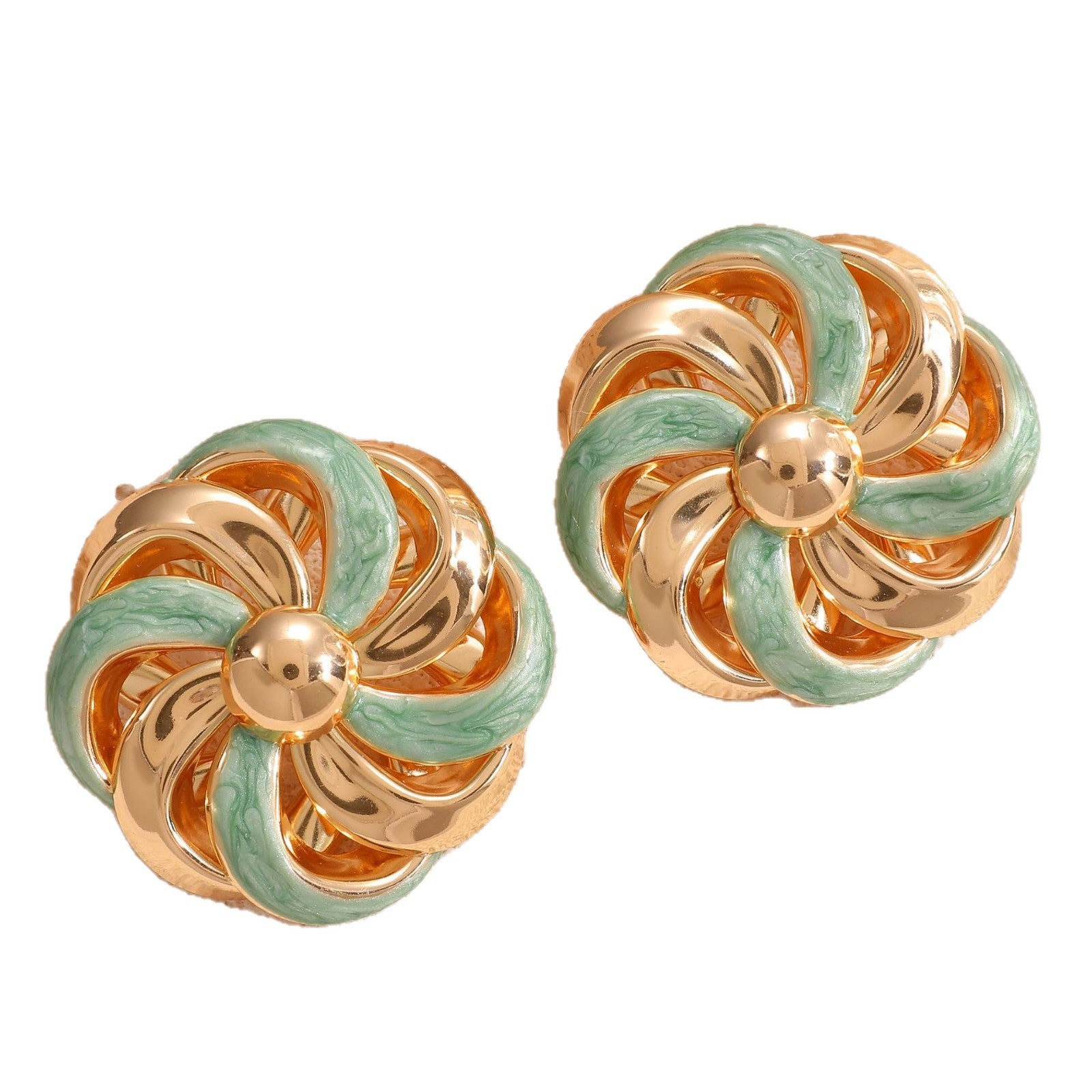 Damen Ohrclips im eleganten, blumigen Design Shop Nory