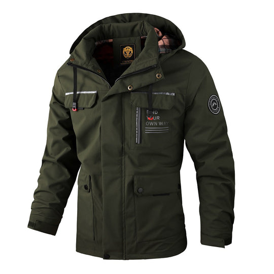 Herren wasserabweisender Fieldparka mit Kapuze, isolierender Fütterung und multifunktionalen Taschen Shop Nory