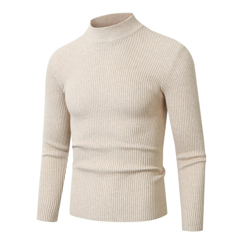 Herren Rollkragenpullover aus hochwertiger Rippenstruktur Shopnory
