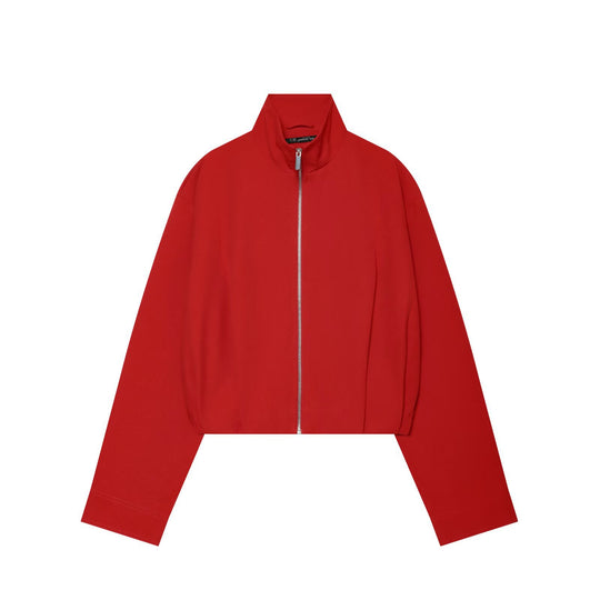 Damen Cropped Bomberjacke mit hohem Stehkragen, durchgehendem Metallreißverschluss und tailliertem Bündchen Shop Nory