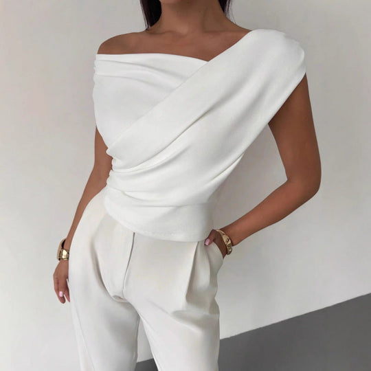 Damen Wickeloberteil mit weichem Stoff und elegantem Design
