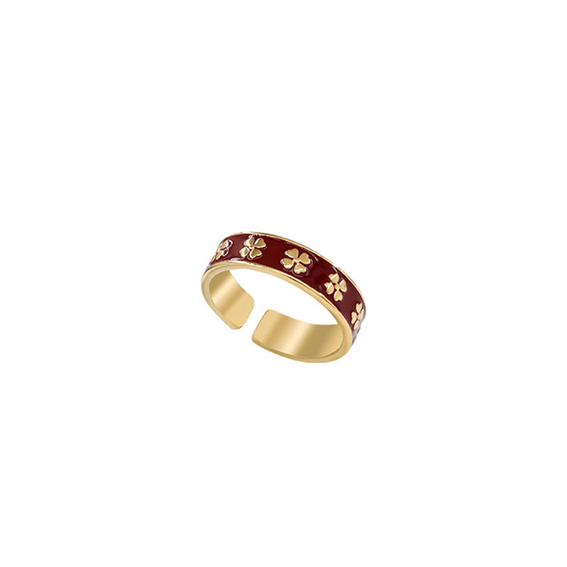 Damenring mit elegantem floralen Design und hochwertiger Vergoldung Shop Nory