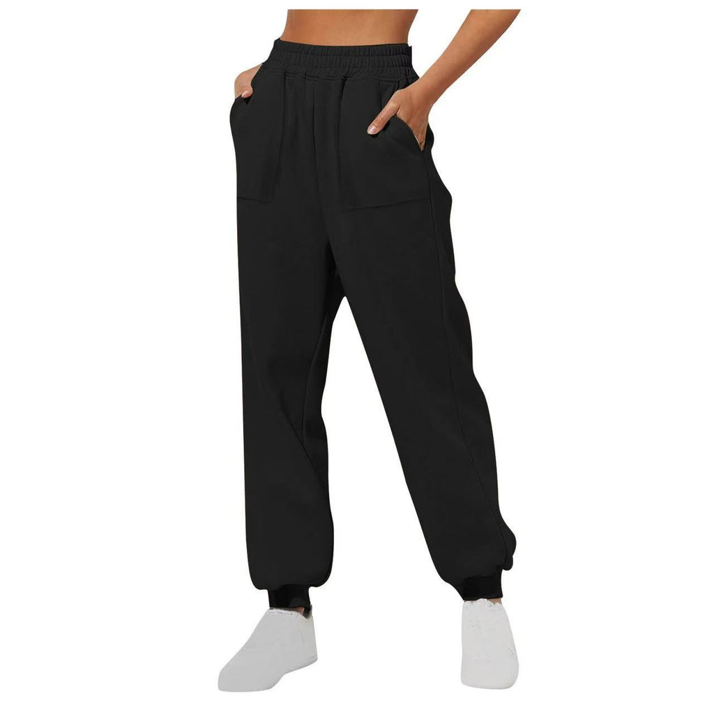 Damen lässige Freizeithose mit hohem Bund