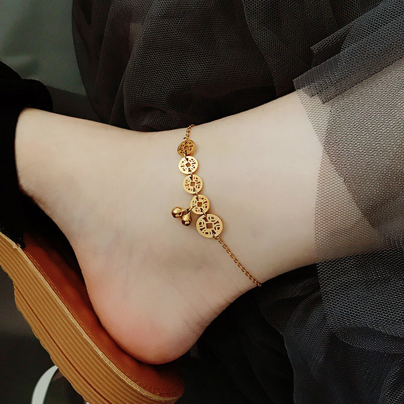 Damen Fußkette mit eleganten Anhängern Shop Nory